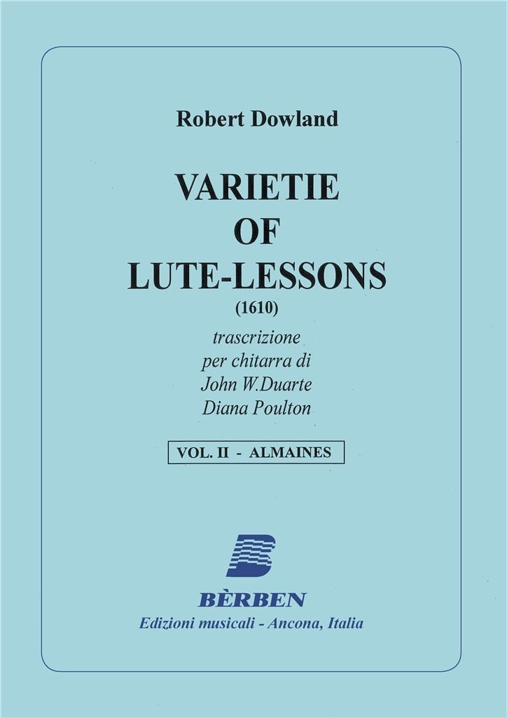 Varietie Of Lute Lessons Vol 2